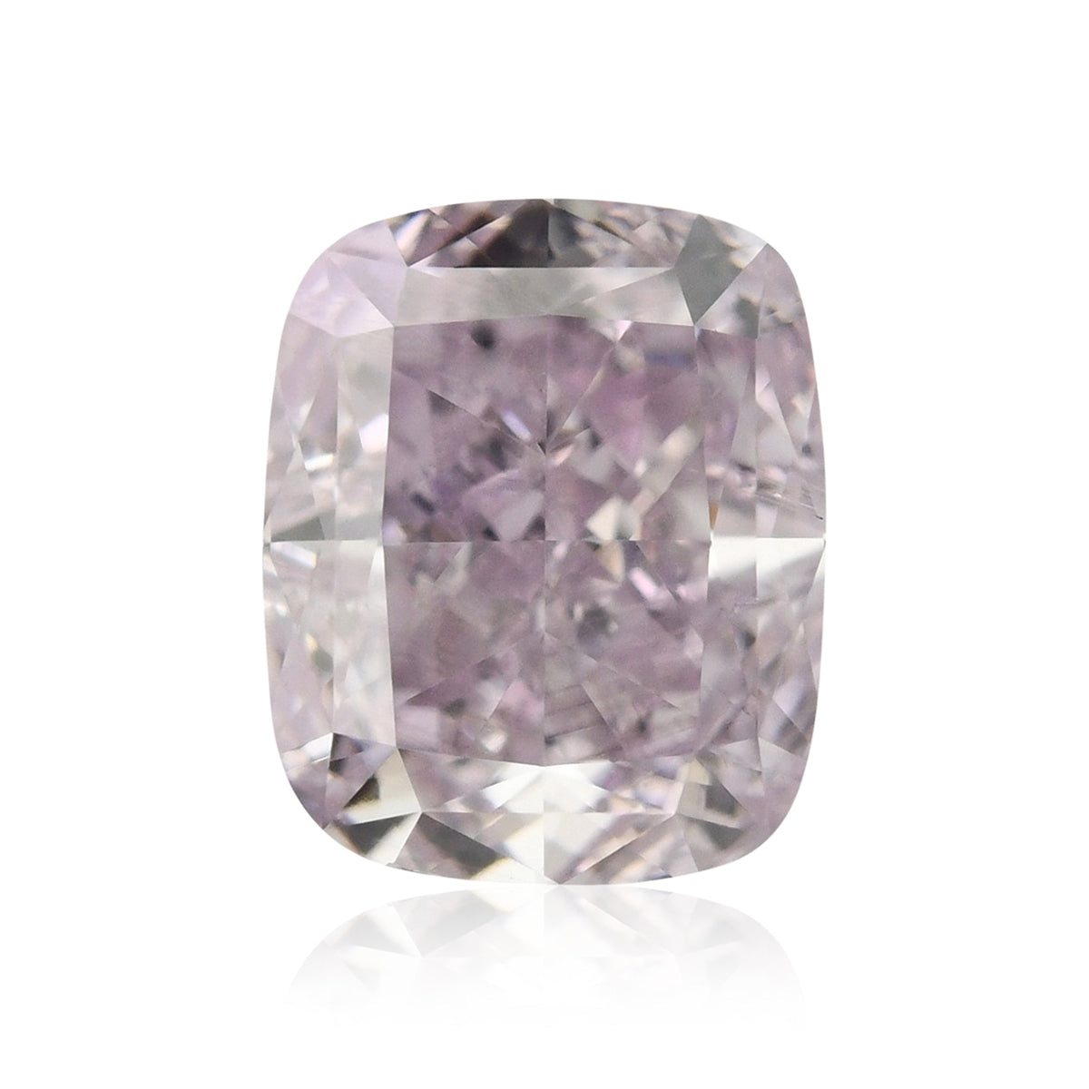 0.71 Carat Fancy Pinkish Purple Cushion Diamond SI2 GIA
