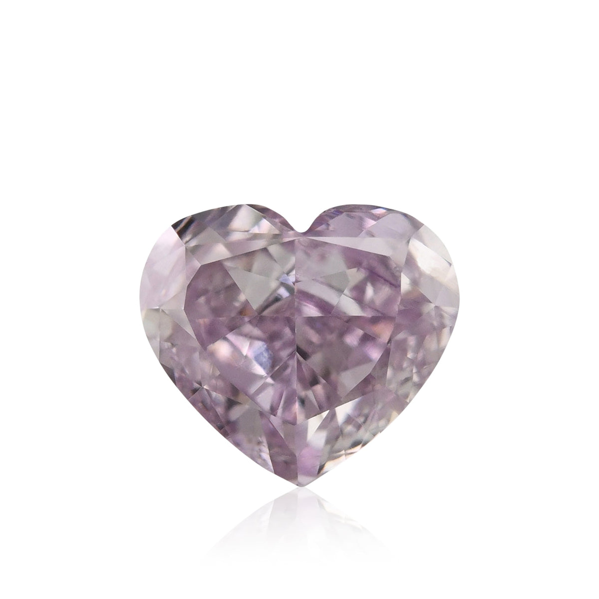 0.51 Carat Fancy Pink Purple HEART Diamond SI2 GIA