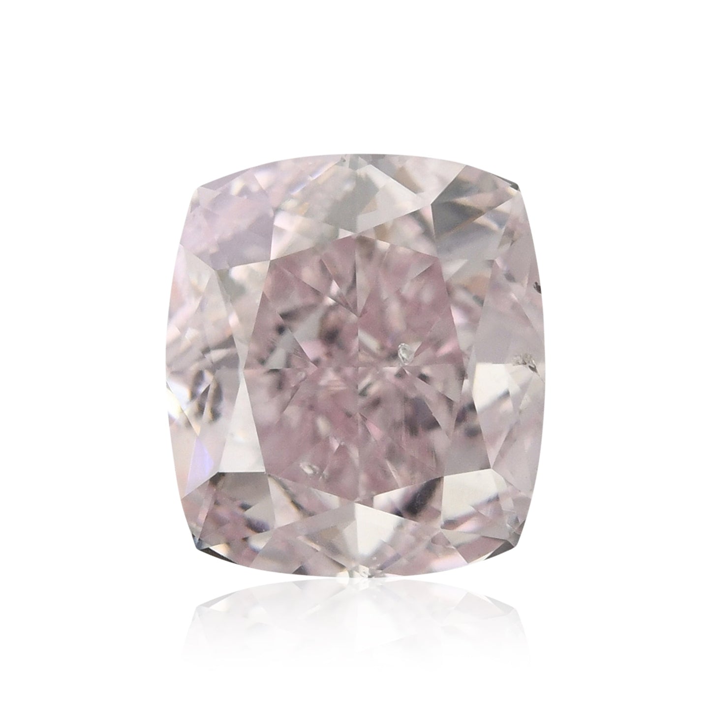 0,77 Karat Fancy Light Purplish Pink Cushion Diamant SI2 GIA