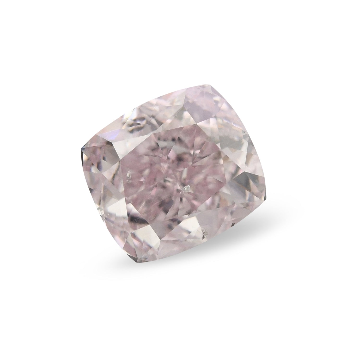 0,77 Karat Fancy Light Purplish Pink Cushion Diamant SI2 GIA
