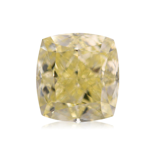 2,92 Karat Fancy Yellow Cushion Diamond VS2 GIA