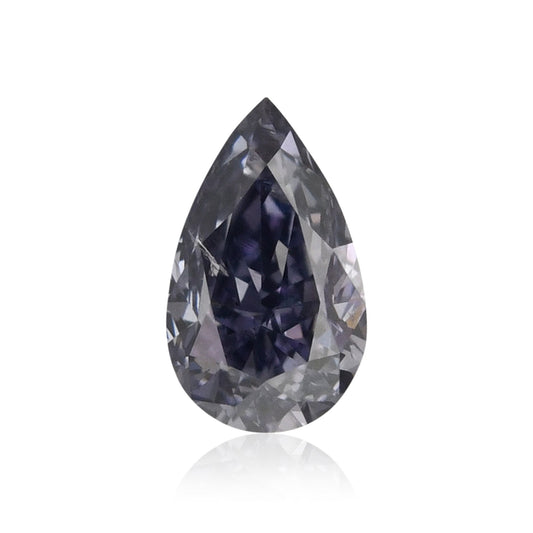 0,20 Karat Fancy Gray Violet Birnenförmiger Diamant I1 GIA