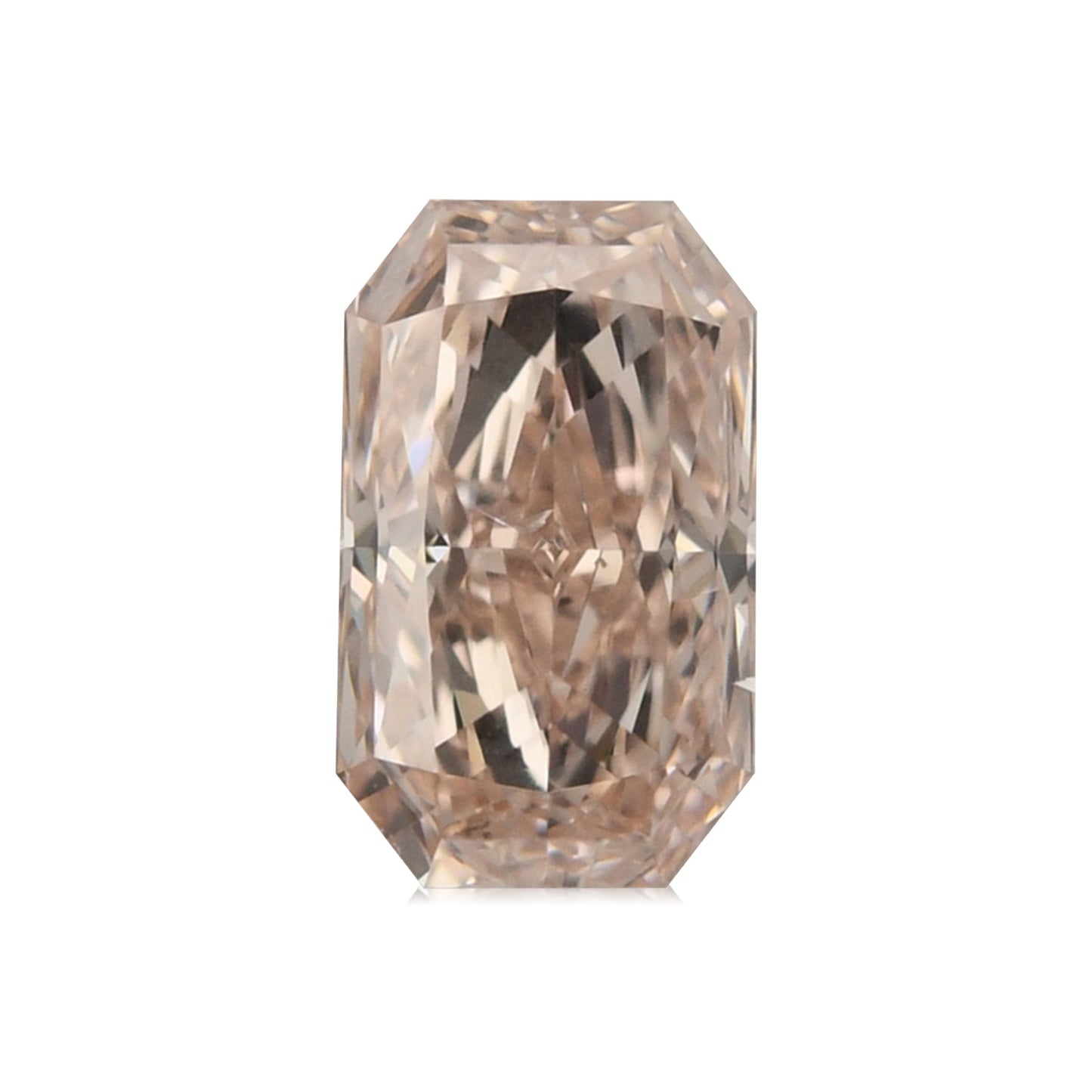 0,62 Karat Fancy Brownish Pink Radiant Diamant SI1 GIA