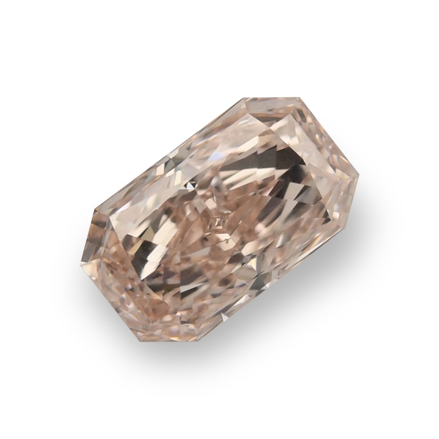 0,62 Karat Fancy Brownish Pink Radiant Diamant SI1 GIA