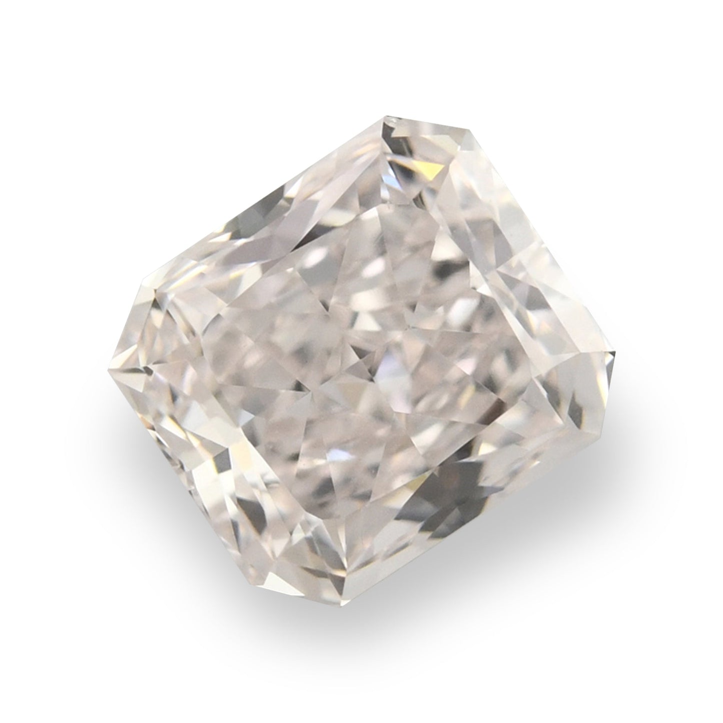 0.85 Carat Very Light Pink Radiant Diamond VS2 GIA