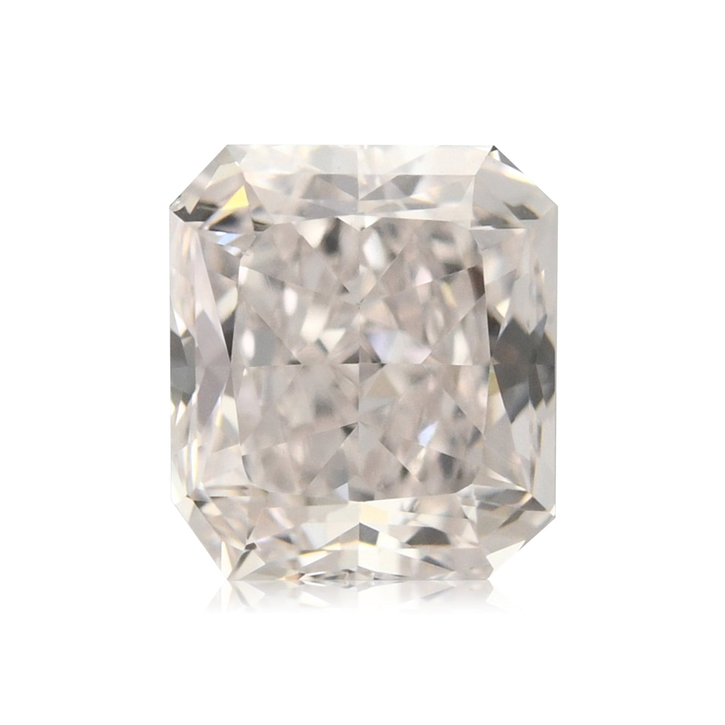 0.85 Carat Very Light Pink Radiant Diamond VS2 GIA