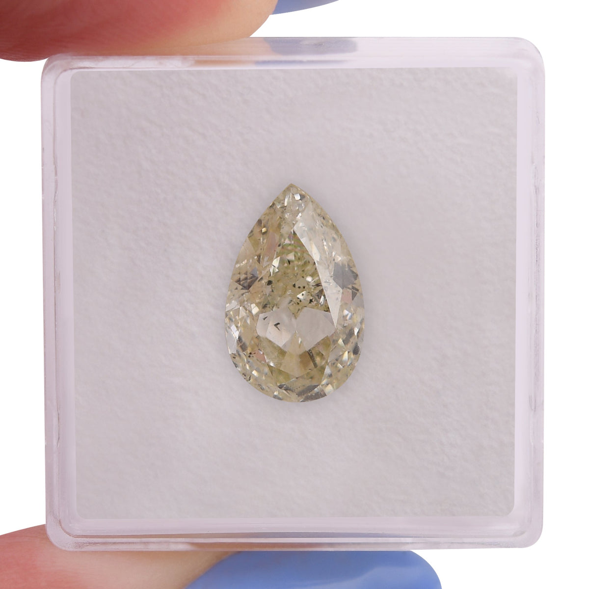 4.01 Carat S-T Pear Diamond I1 GIA