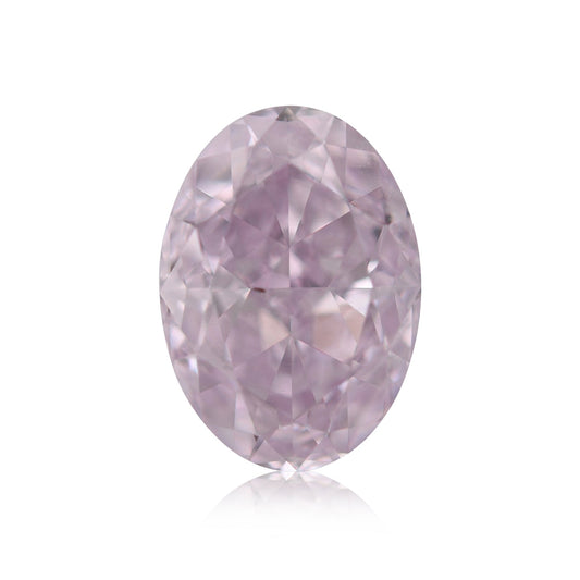 0.71 Carat Fancy Light Purplish Pink Oval Diamond VS2 GIA
