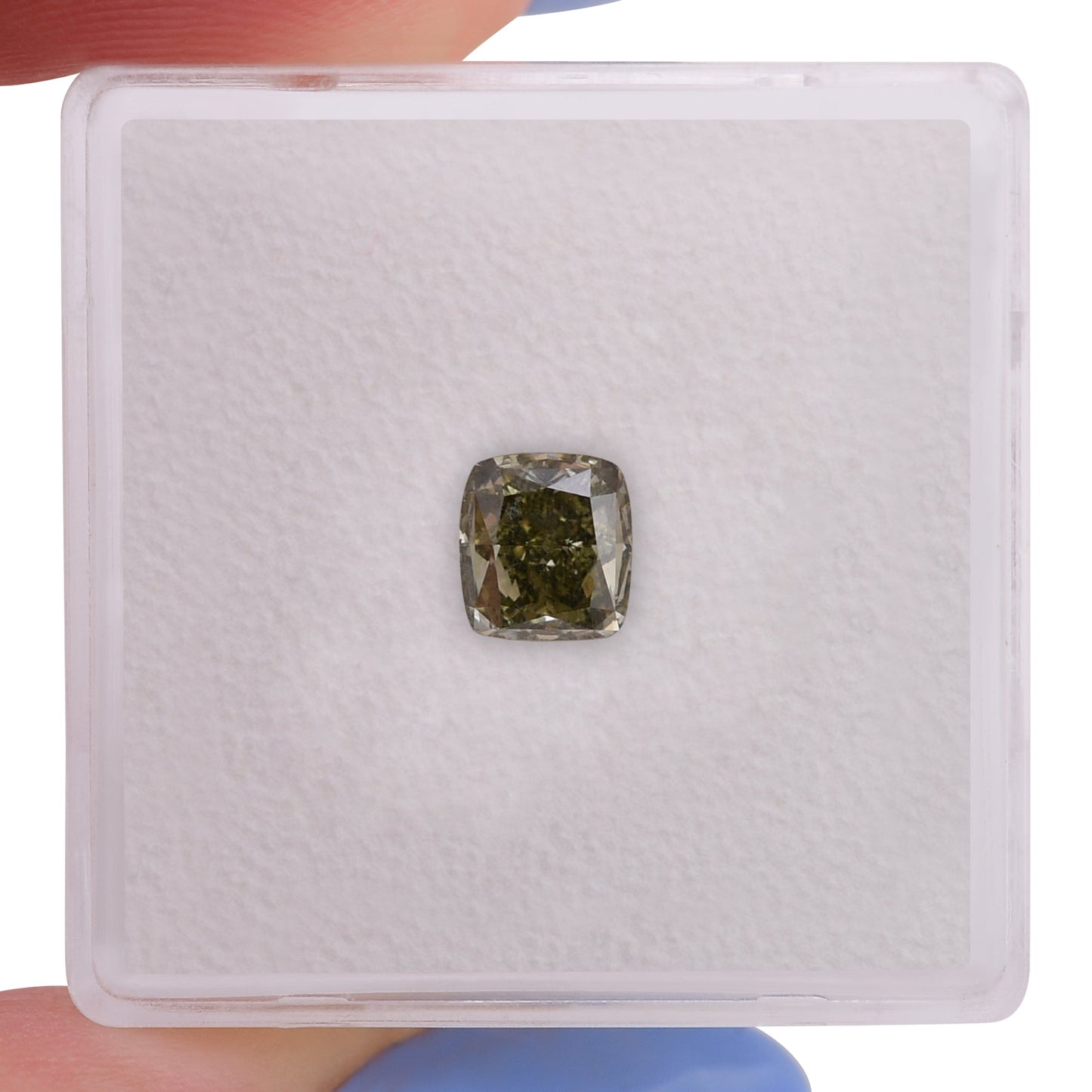 0,93 Karat Chamäleon-Kissen-Diamant VVS2 GIA