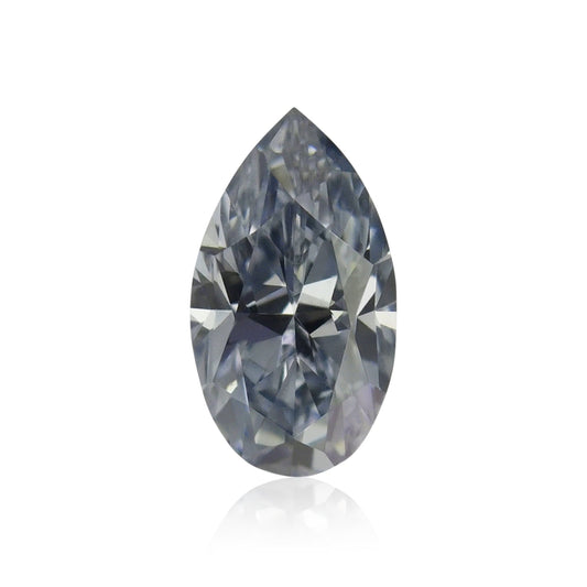 0,15 Karat Fancy Intense Blue Birnenförmiger Diamant SI1 GIA