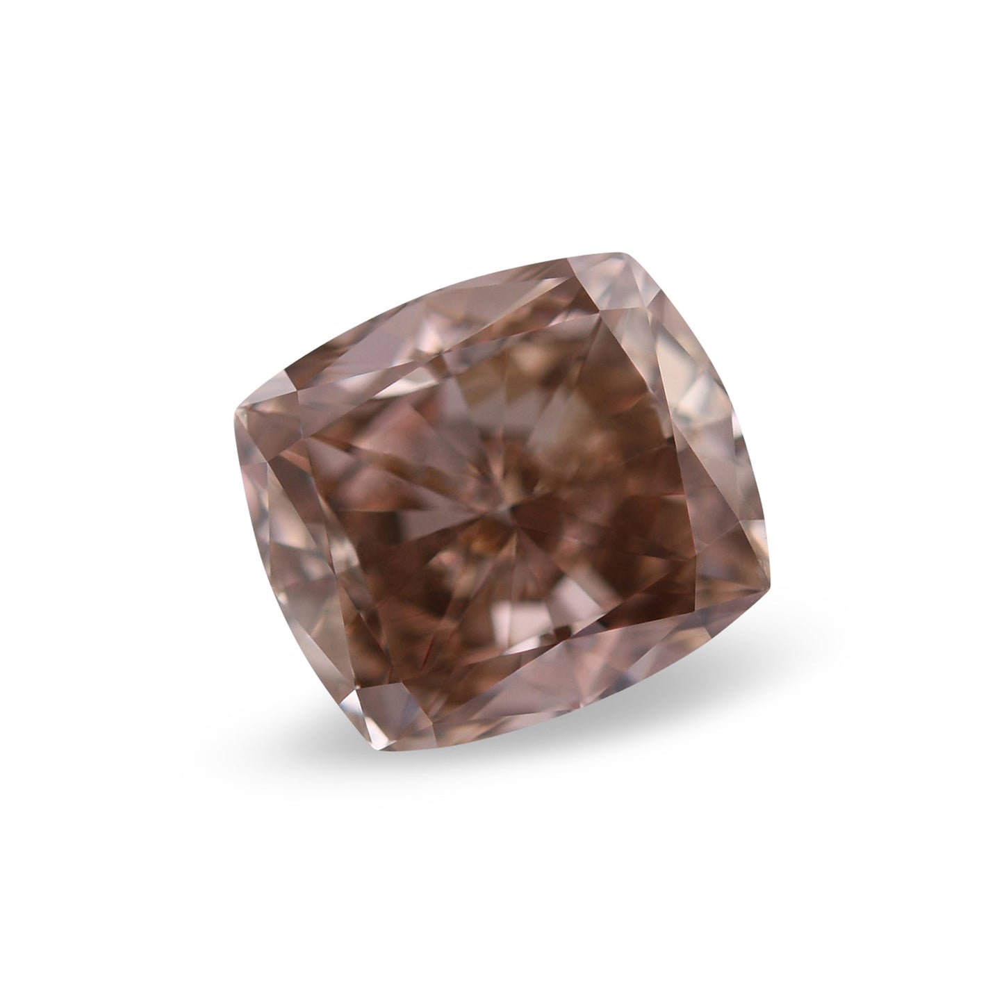 1,35 Karat Fancy Dark Orange Brown Cushion Diamond (SI2) GIA