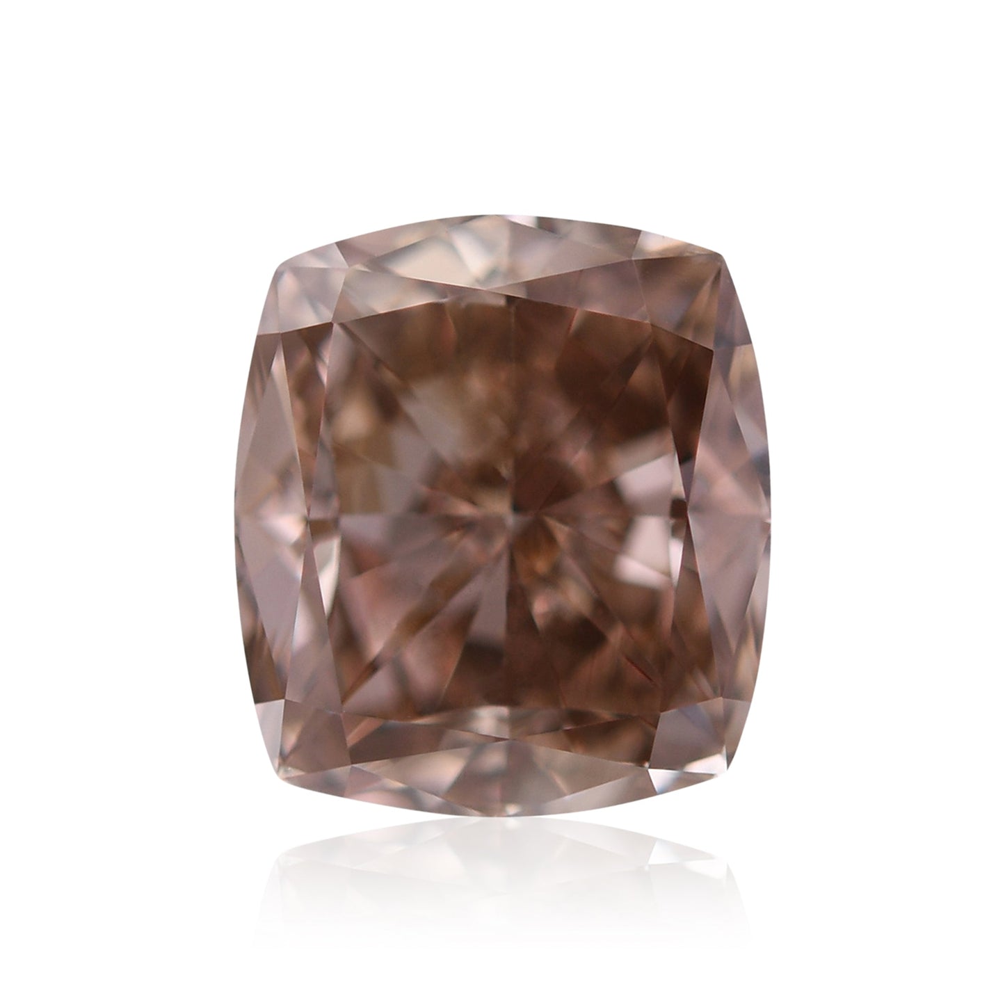 1,35 Karat Fancy Dark Orange Brown Cushion Diamond (SI2) GIA
