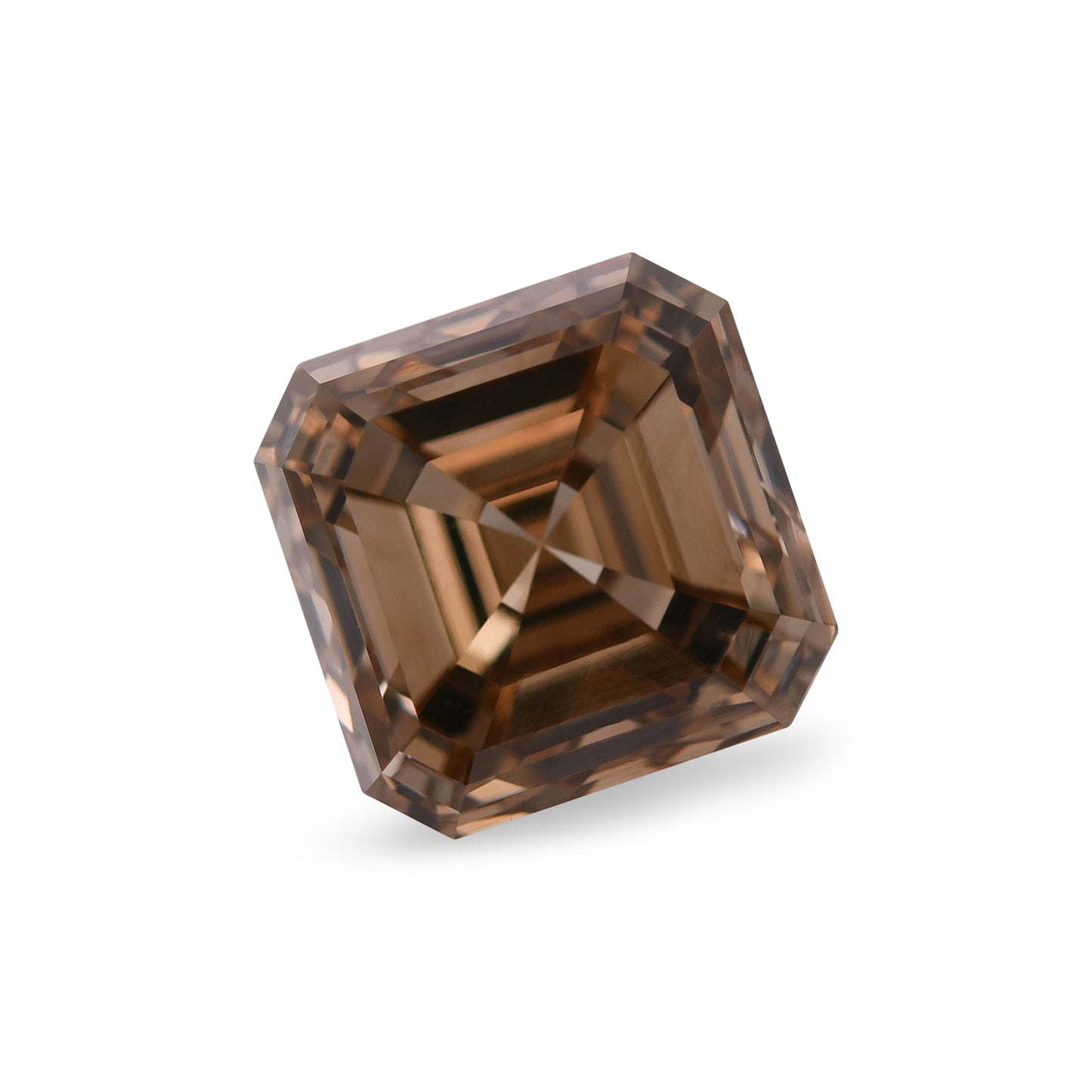 3,11 Karat Fancy Yellow Brown Asscher Diamant SI2 GIA