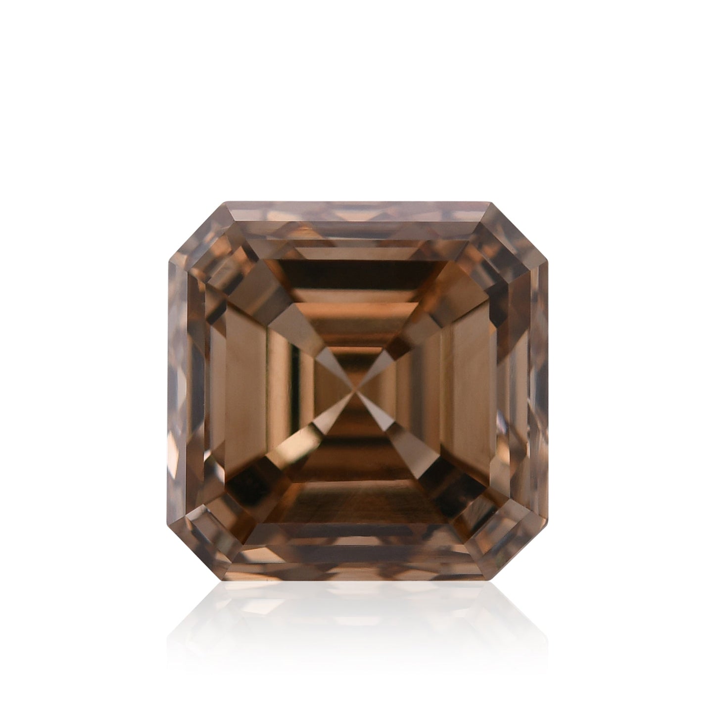 3,11 Karat Fancy Yellow Brown Asscher Diamant SI2 GIA