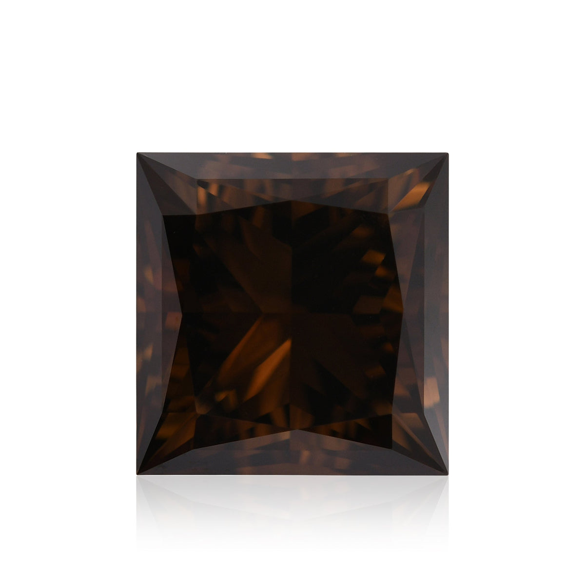 3,38 Karat Fancy Dark Orange Brown Princess Diamant VS2 GIA