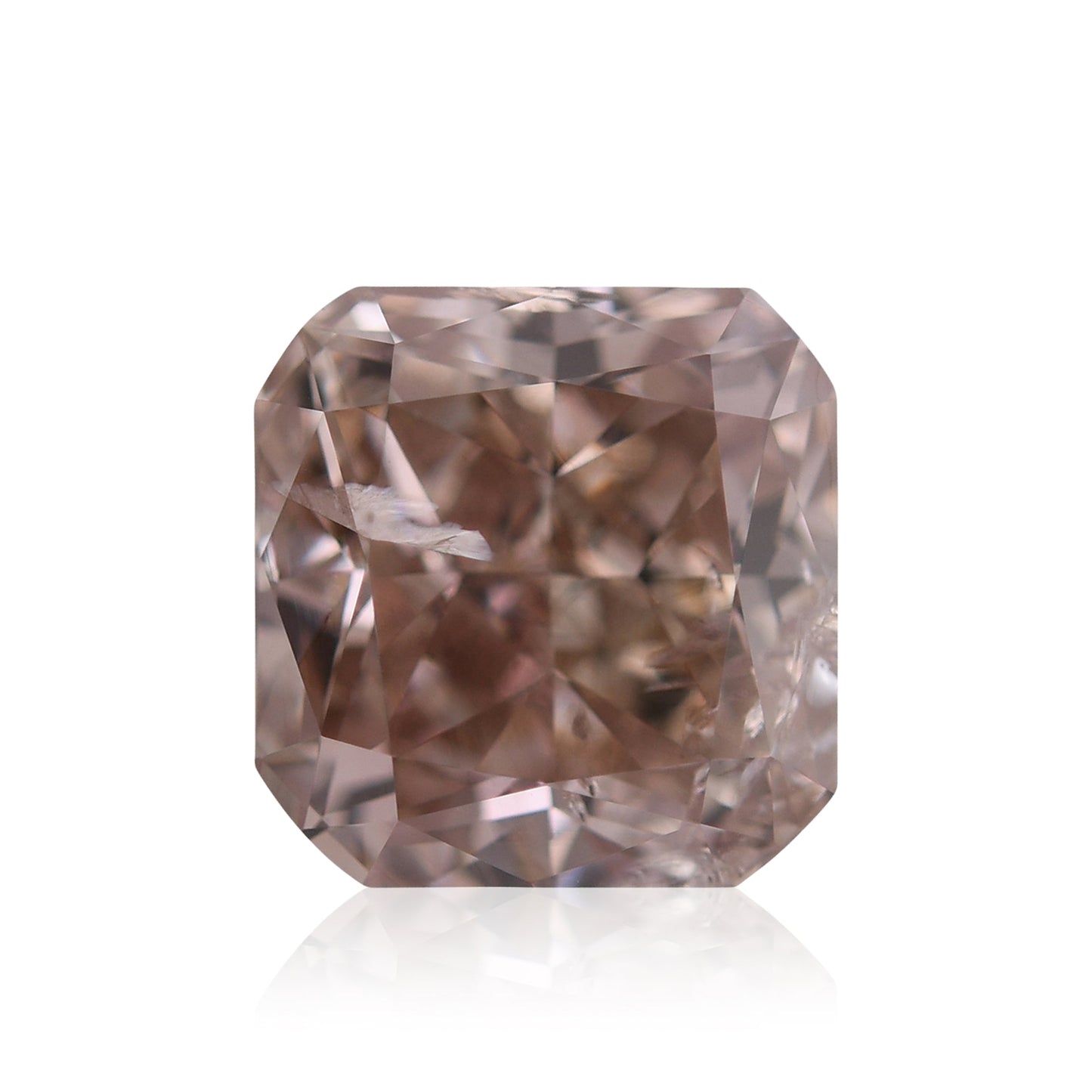 1,41 Karat Fancy Orange Brown Cushion Diamond (SI2) GIA