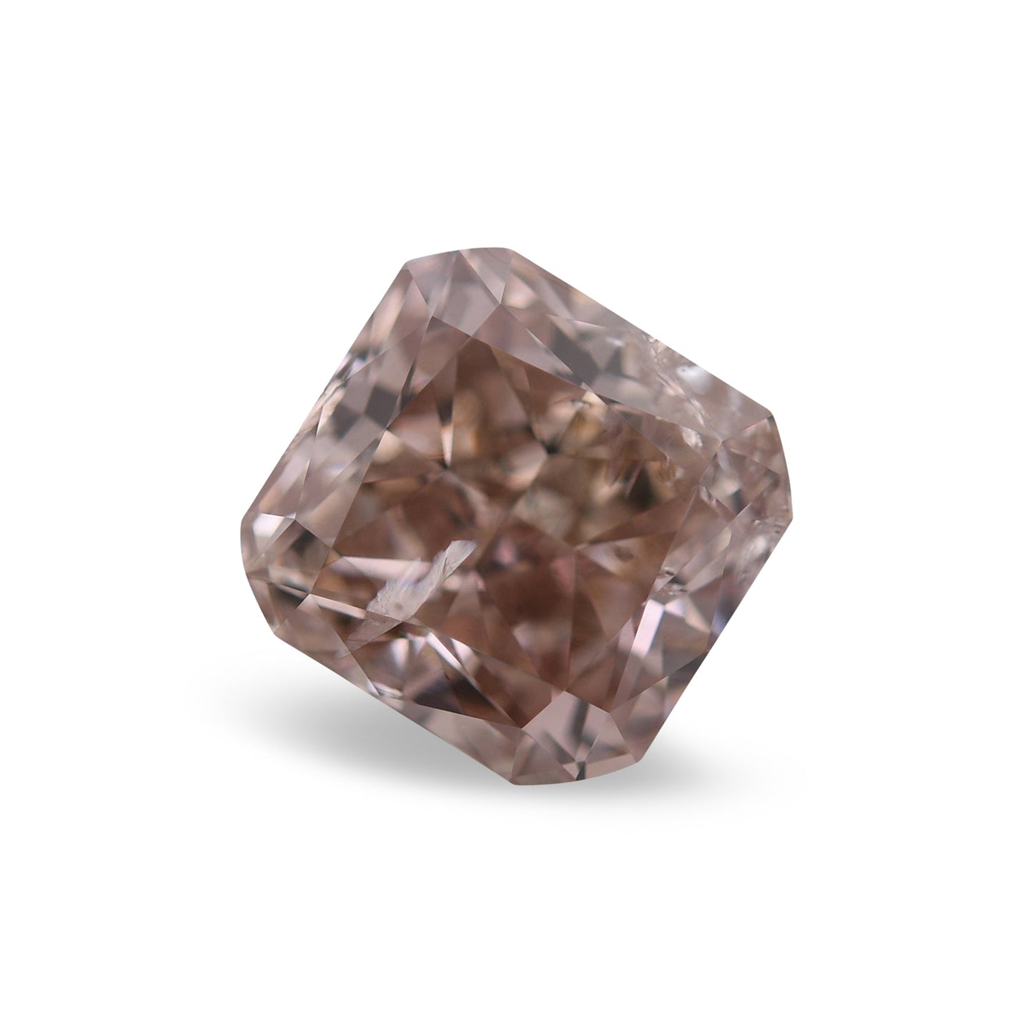 1,41 Karat Fancy Orange Brown Cushion Diamond (SI2) GIA