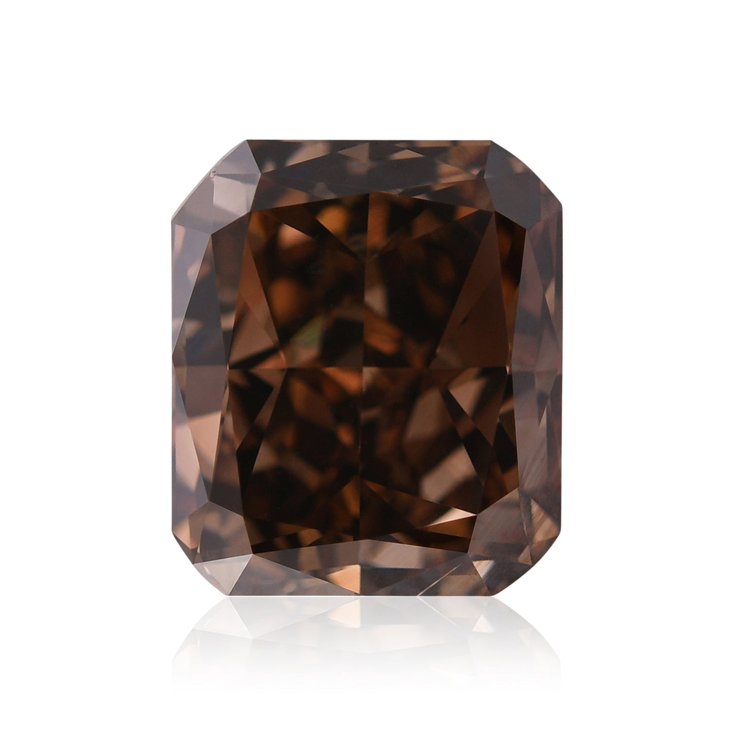 3,65 Karat Fancy Dark Orange Brown Radiant SI1 GIA