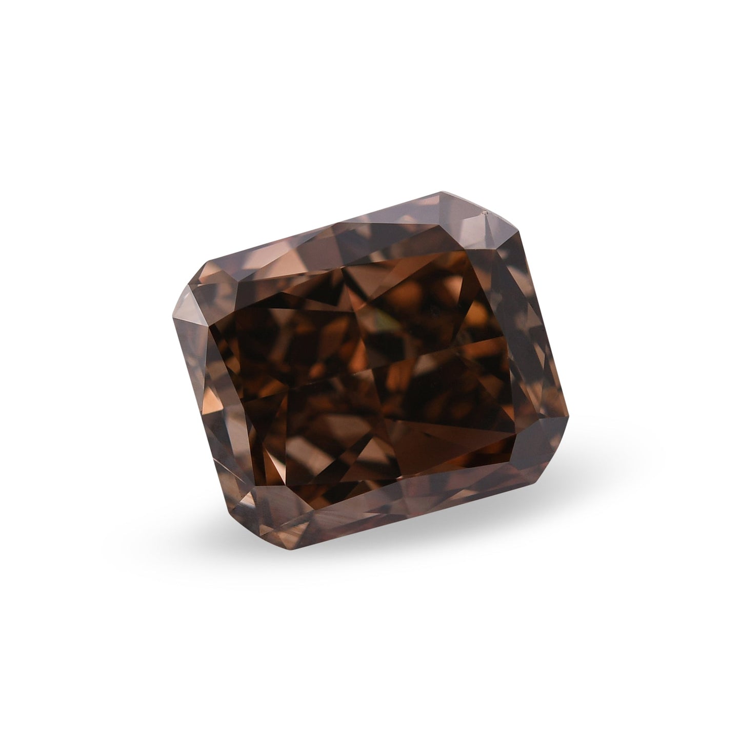 3,65 Karat Fancy Dark Orange Brown Radiant SI1 GIA