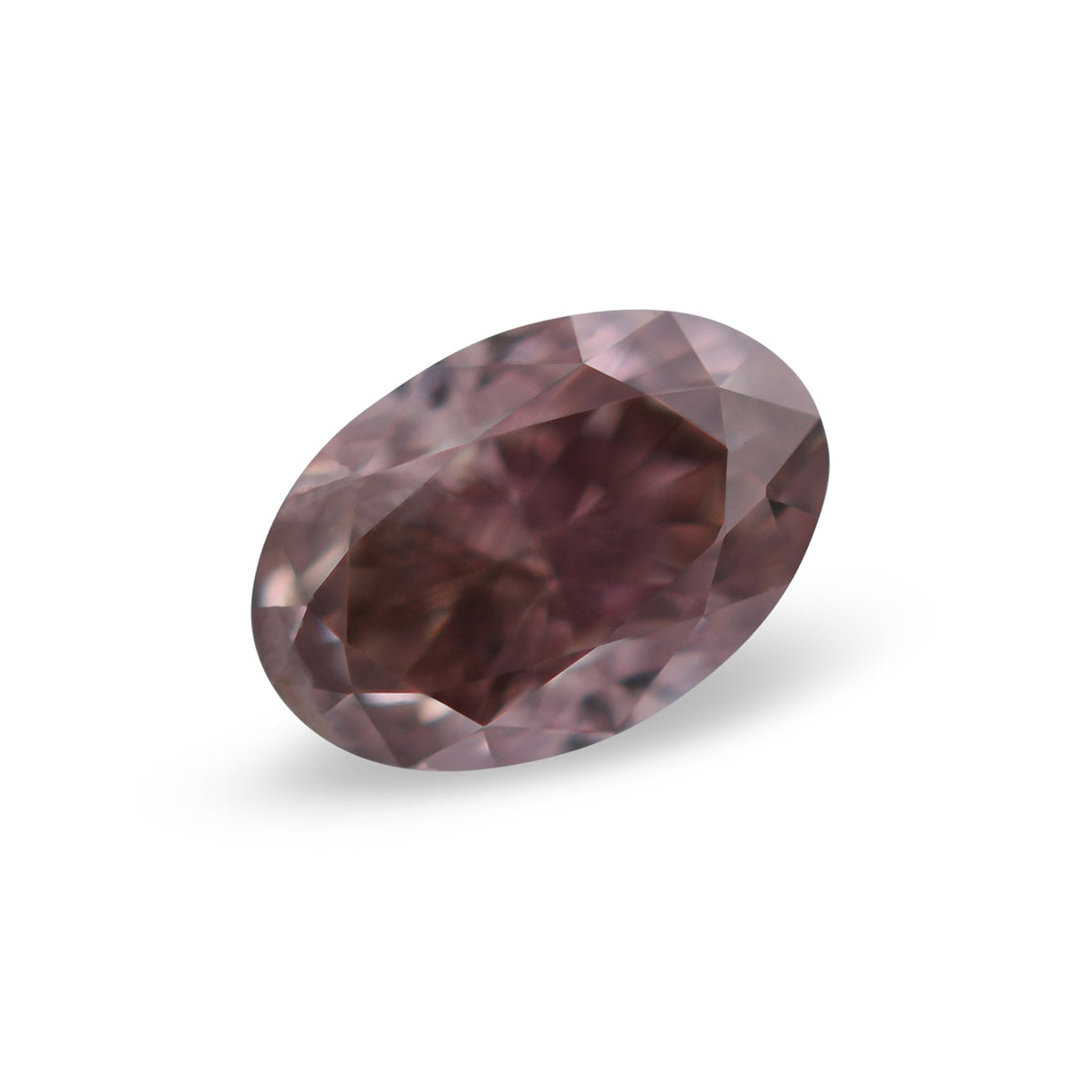 0,27 Karat Fancy Dunkelrosa-Brauner Ovaler Diamant (SI2) GIA