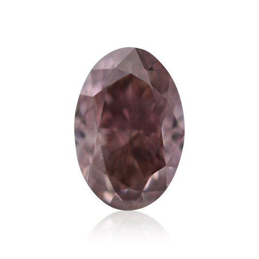 0,27 Karat Fancy Dunkelrosa-Brauner Ovaler Diamant (SI2) GIA