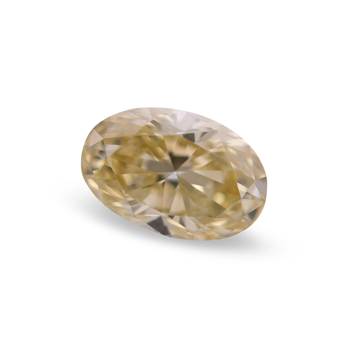 0,65 Karat Fancy Brownish Yellow Oval Diamond VVS2 GIA