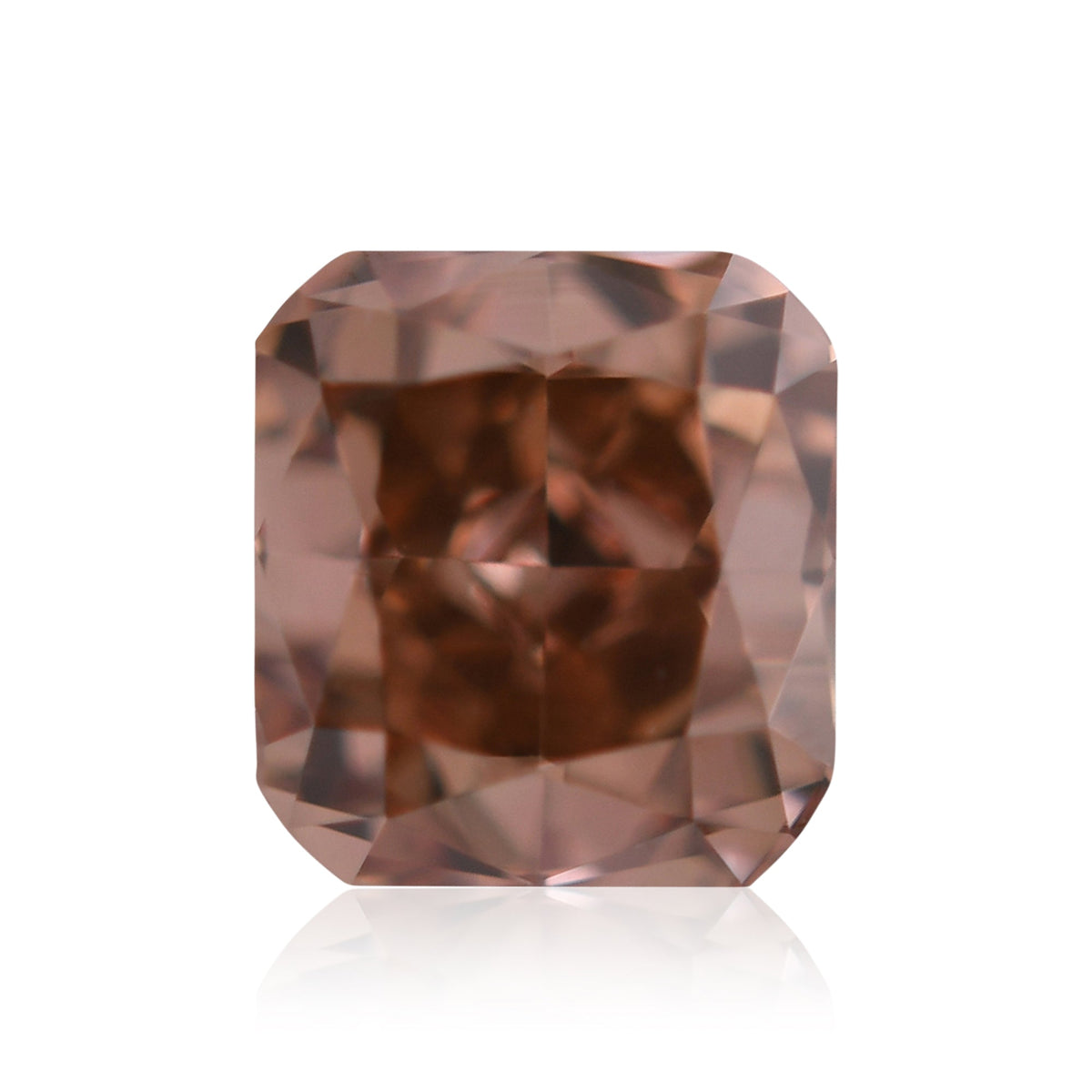 0,27 Karat Fancy Brown Orange Cushion Diamond VS1 GIA