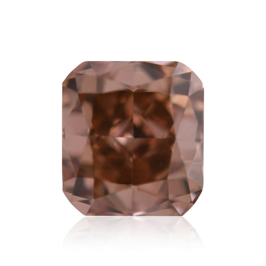 0,27 Karat Fancy Brown Orange Cushion Diamond VS1 GIA