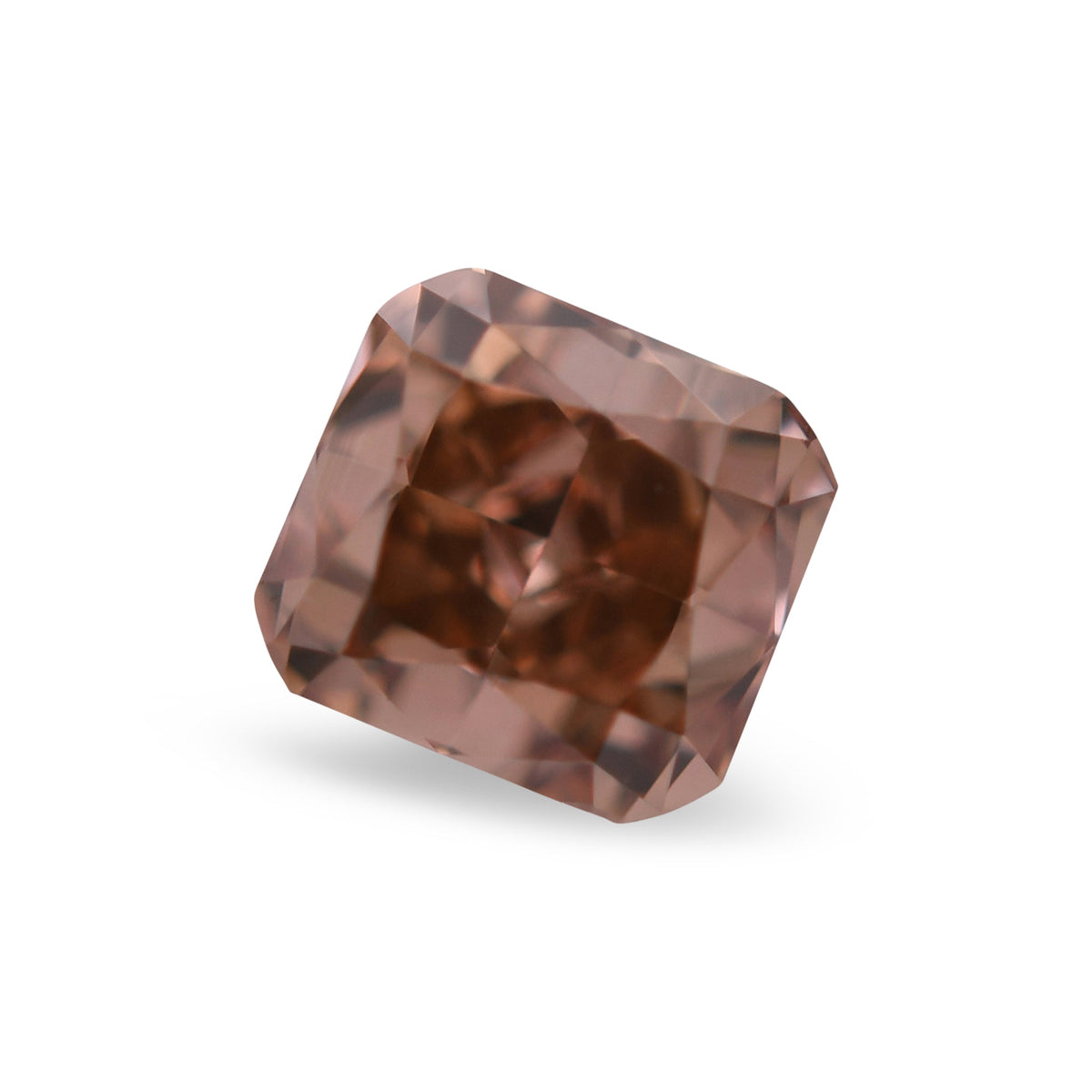 0,27 Karat Fancy Brown Orange Cushion Diamond VS1 GIA