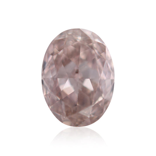 0,29 Karat Fancy Pinkish Brown Oval Diamond SI1 GIA