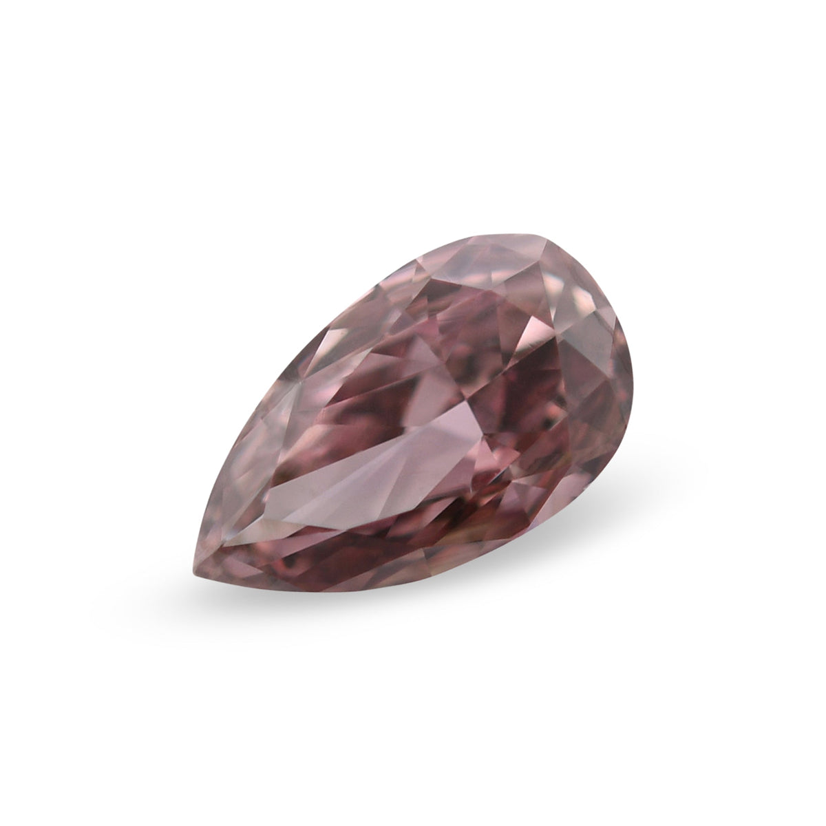 0,21 Karat Fancy Dark Pink Brown Birnenförmiger Diamant SI2 GIA