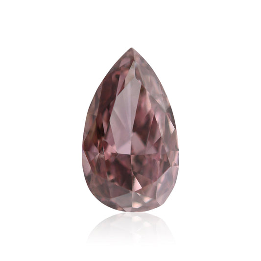 0,21 Karat Fancy Dark Pink Brown Birnenförmiger Diamant SI2 GIA