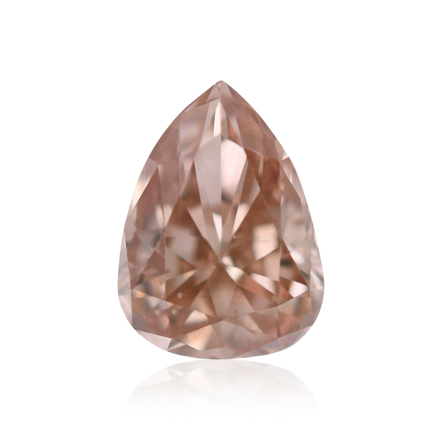 0,20 Karat Fancy Pink Brown Birnenförmiger Diamant SI2 GIA