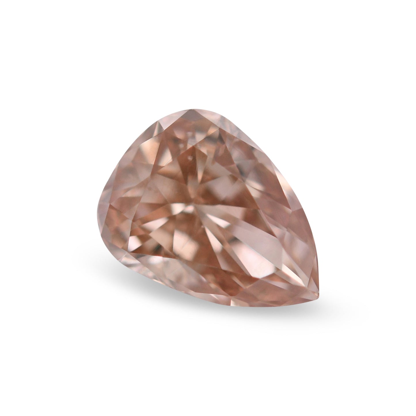 0,20 Karat Fancy Pink Brown Birnenförmiger Diamant SI2 GIA