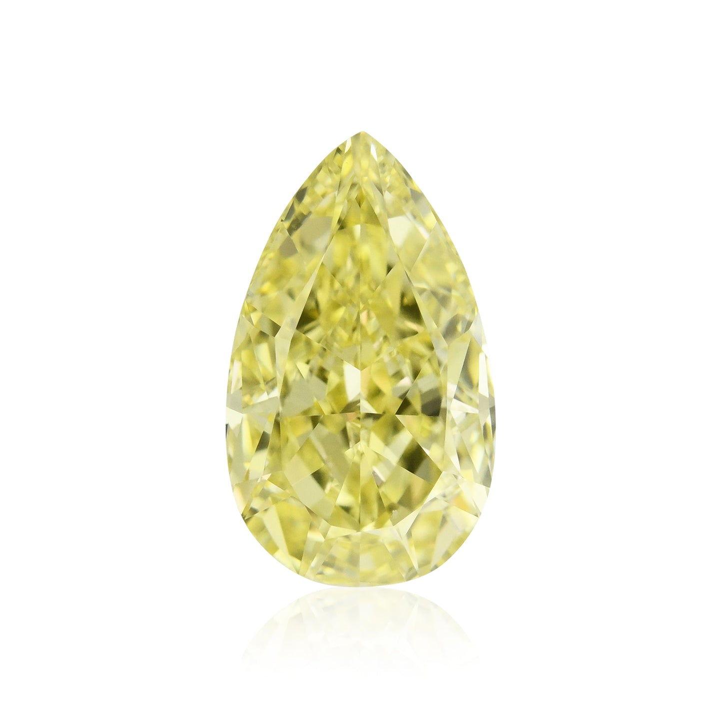 1,56 Karat Fancy Intense Yellow Birnenförmiger Diamant VS2 GIA