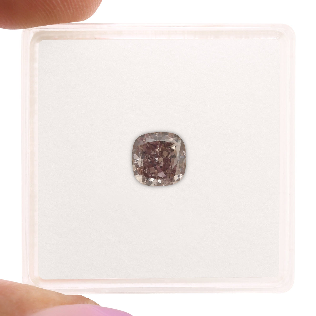 1,03 Karat Fancy Brown Pink Cushion Diamant SI2 GIA