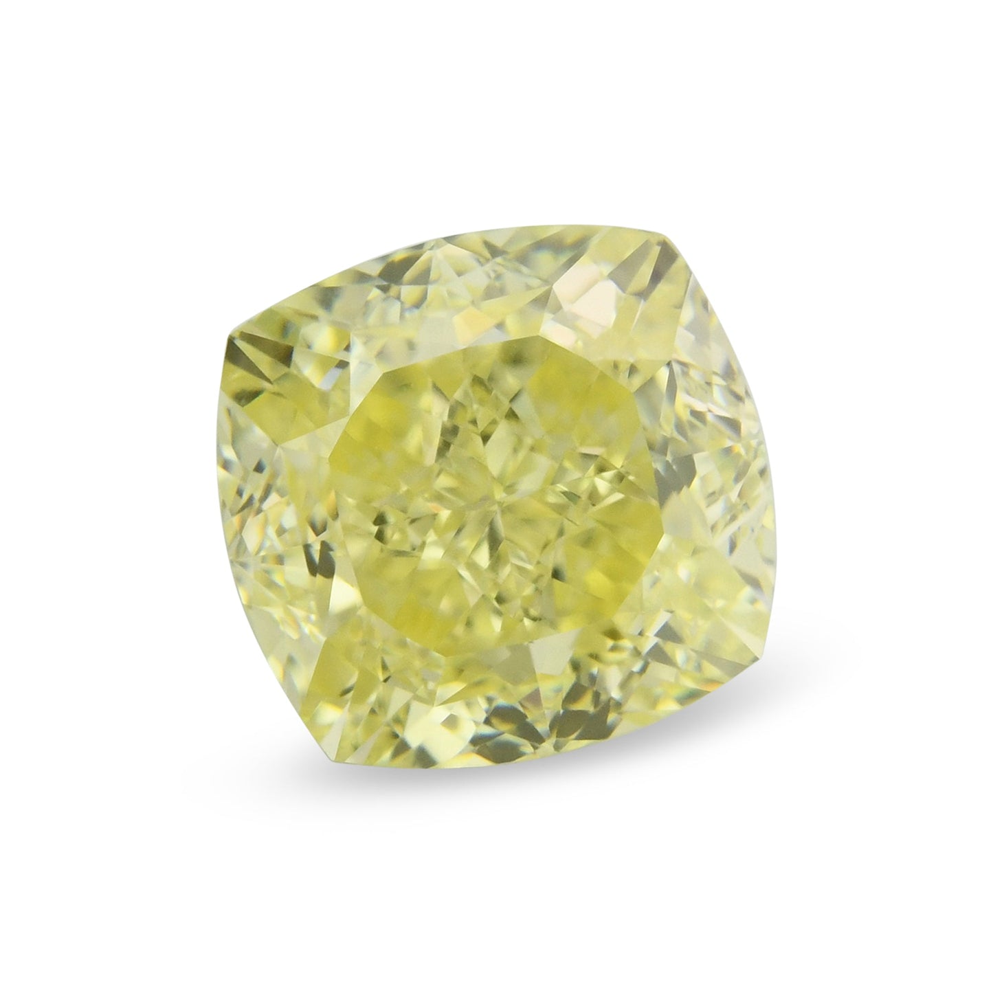 1,50 Karat Fancy Yellow Cushion Diamond VVS2 GIA