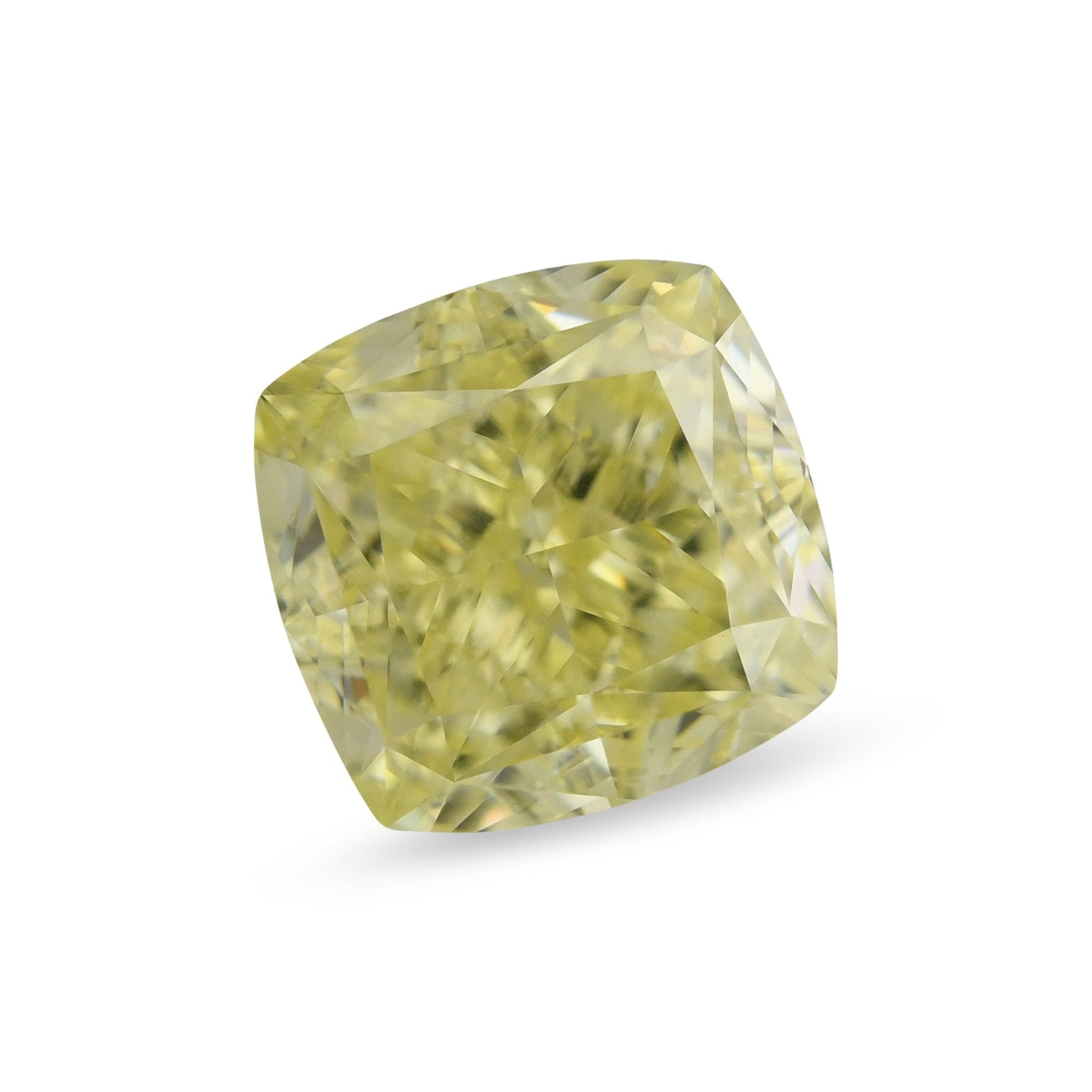 1.50 Carat Fancy Yellow Cushion Diamond VVS1 GIA