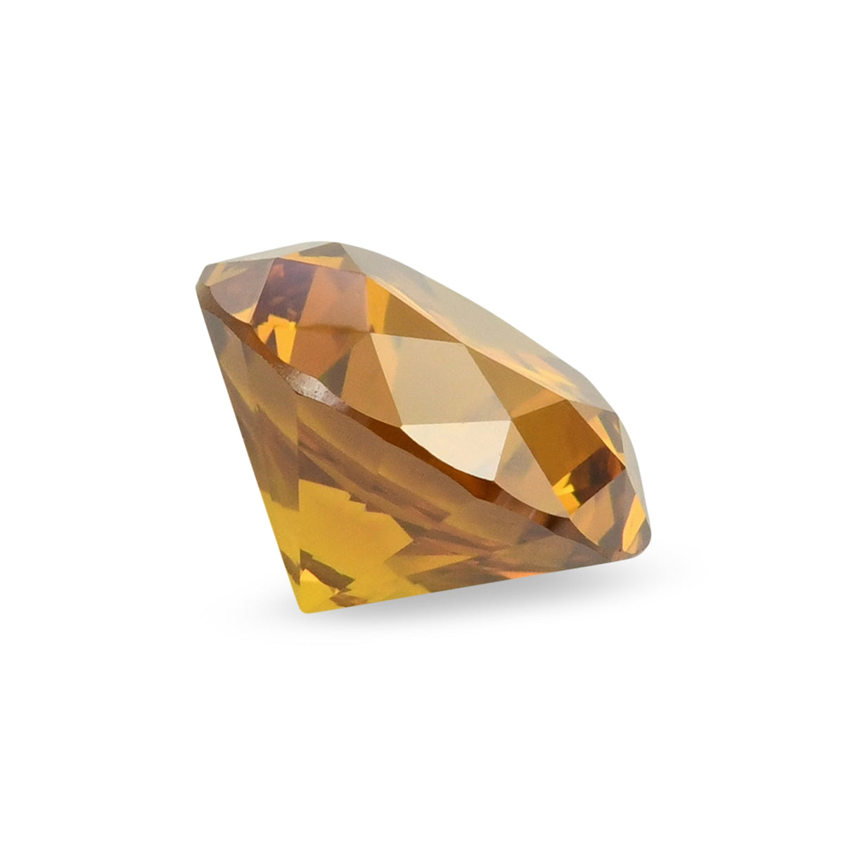 0,70 Karat Fancy Deep Yellowish Orange Runder Brillanter Diamant SI2 GIA