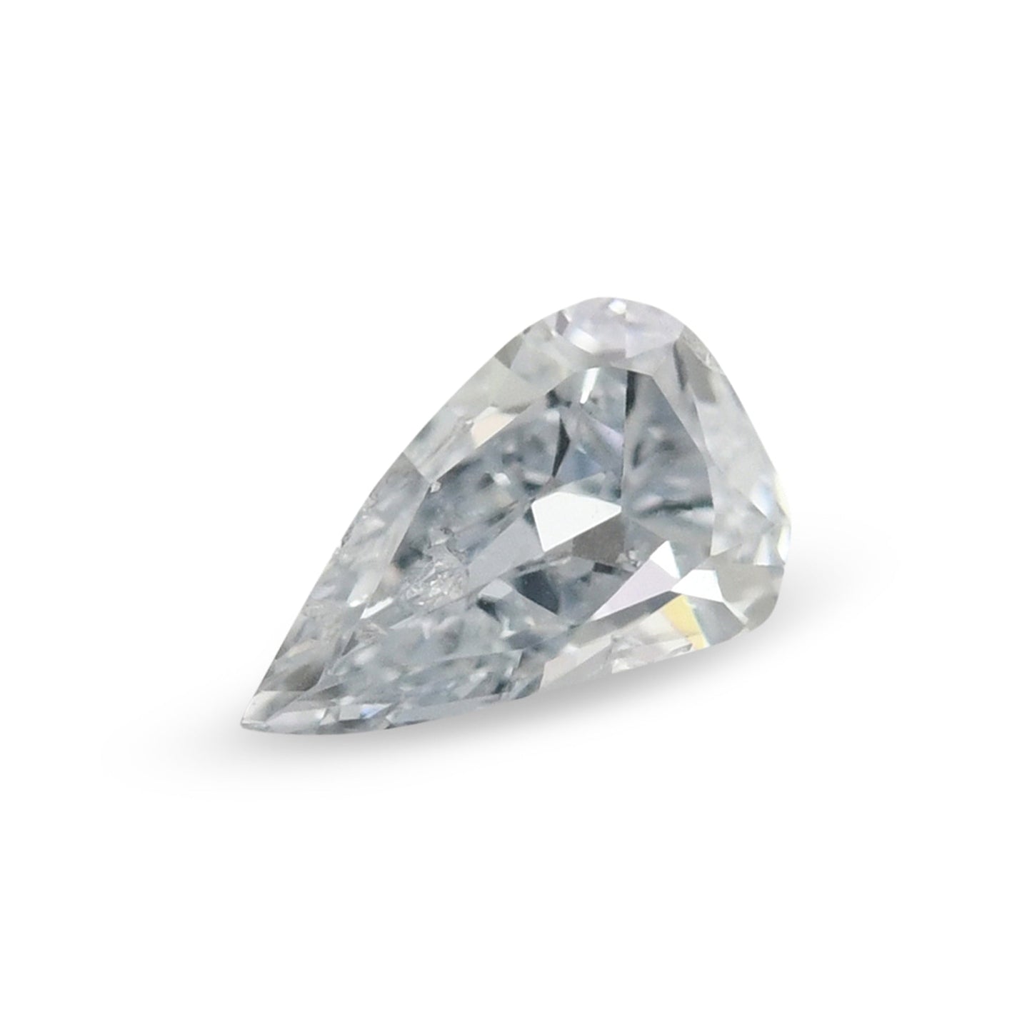 0,07 Karat Fancy Light Blue Birnenförmiger Diamant (I1) GIA