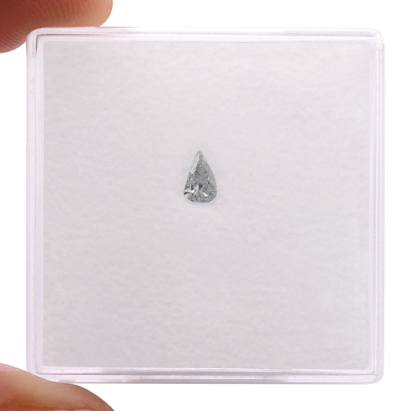 0,07 Karat Fancy Light Blue Birnenförmiger Diamant (I1) GIA