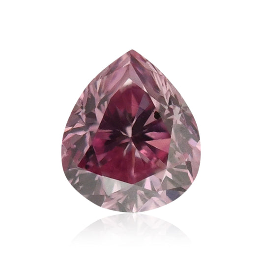 0,08 Karat Fancy Intense Purplish Pink Birnenförmiger Diamant (SI1) GIA