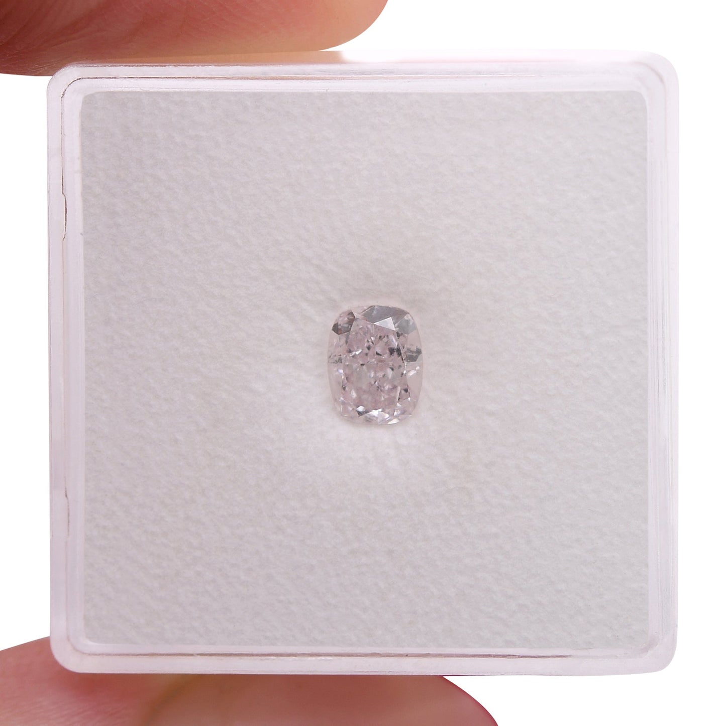 0,60 Karat hellrosa Kissen-Diamant VS2 GIA