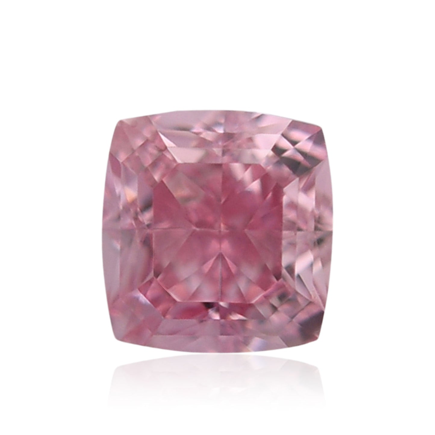 0,17 Karat Fancy Vivid Purplish Pink Cushion Diamant VS1 GIA