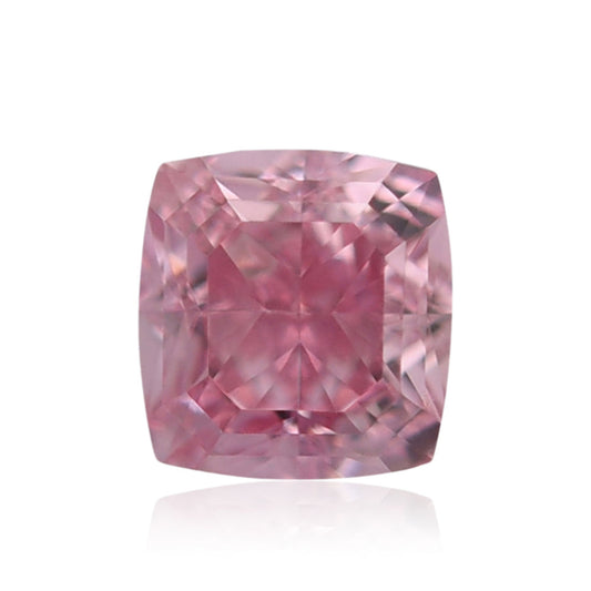 0,17 Karat Fancy Vivid Purplish Pink Cushion Diamant VS1 GIA