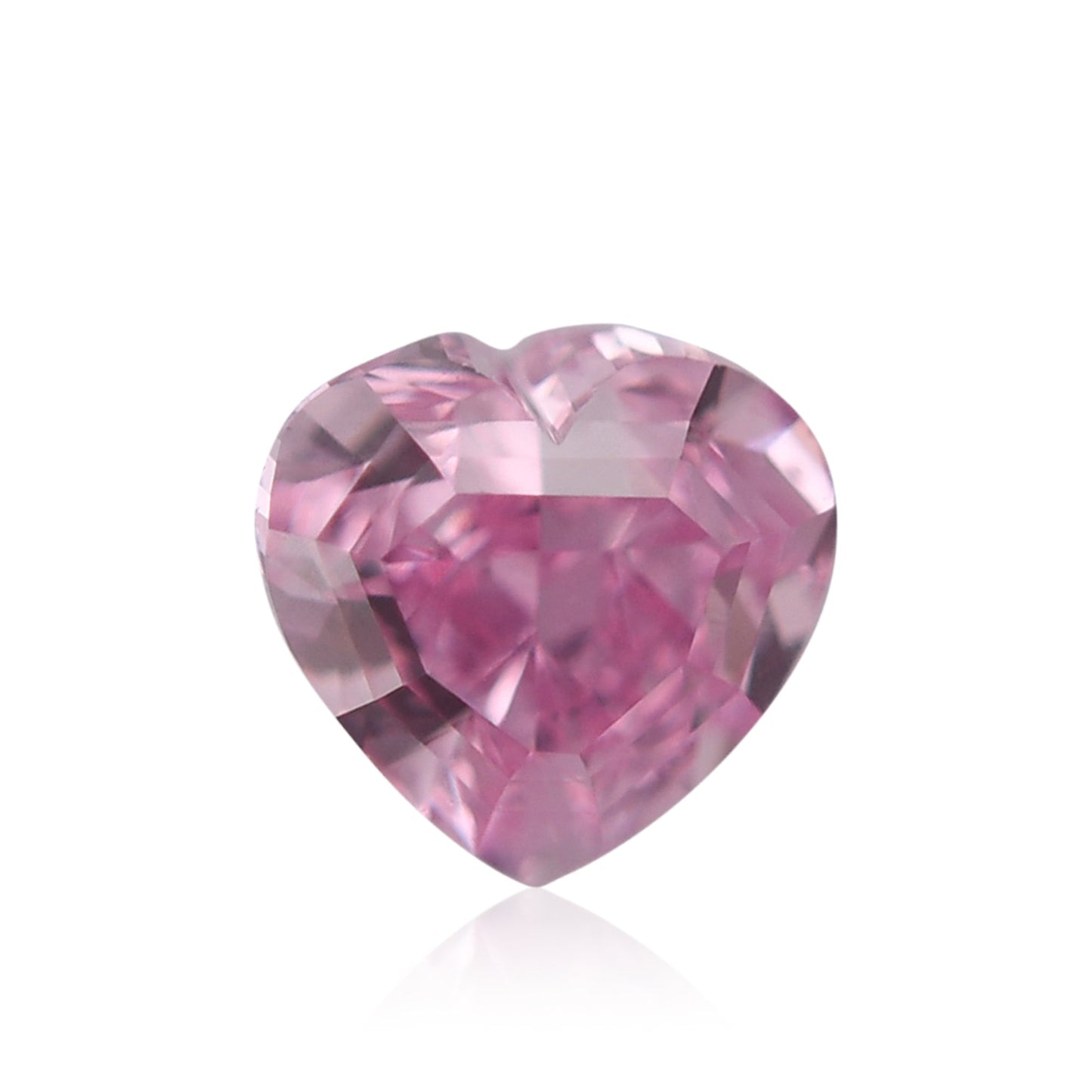 0.23 Carat Fancy Vivid Purple Pink Heart Diamond VS2 GIA