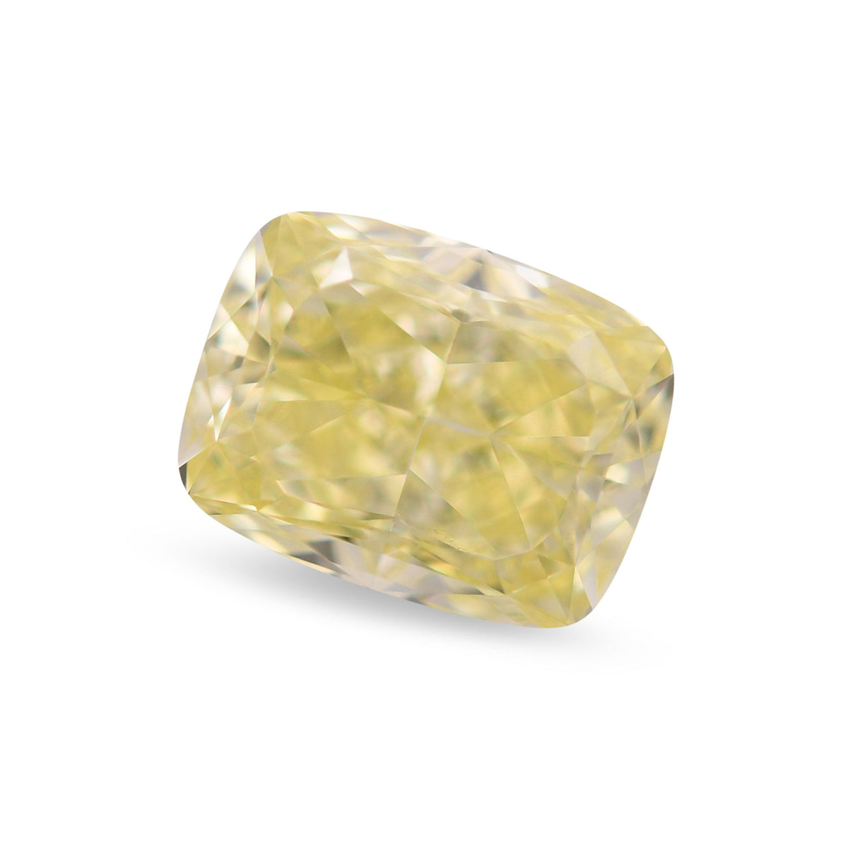 1.00 Carat Fancy Yellow Cushion Diamond VS2 GIA