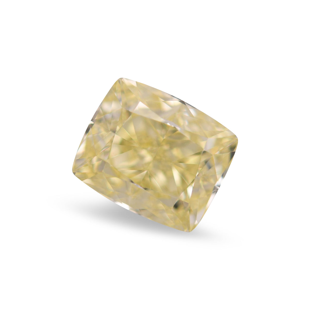 1.00 Carat Fancy Yellow Cushion Diamond SI1 GIA