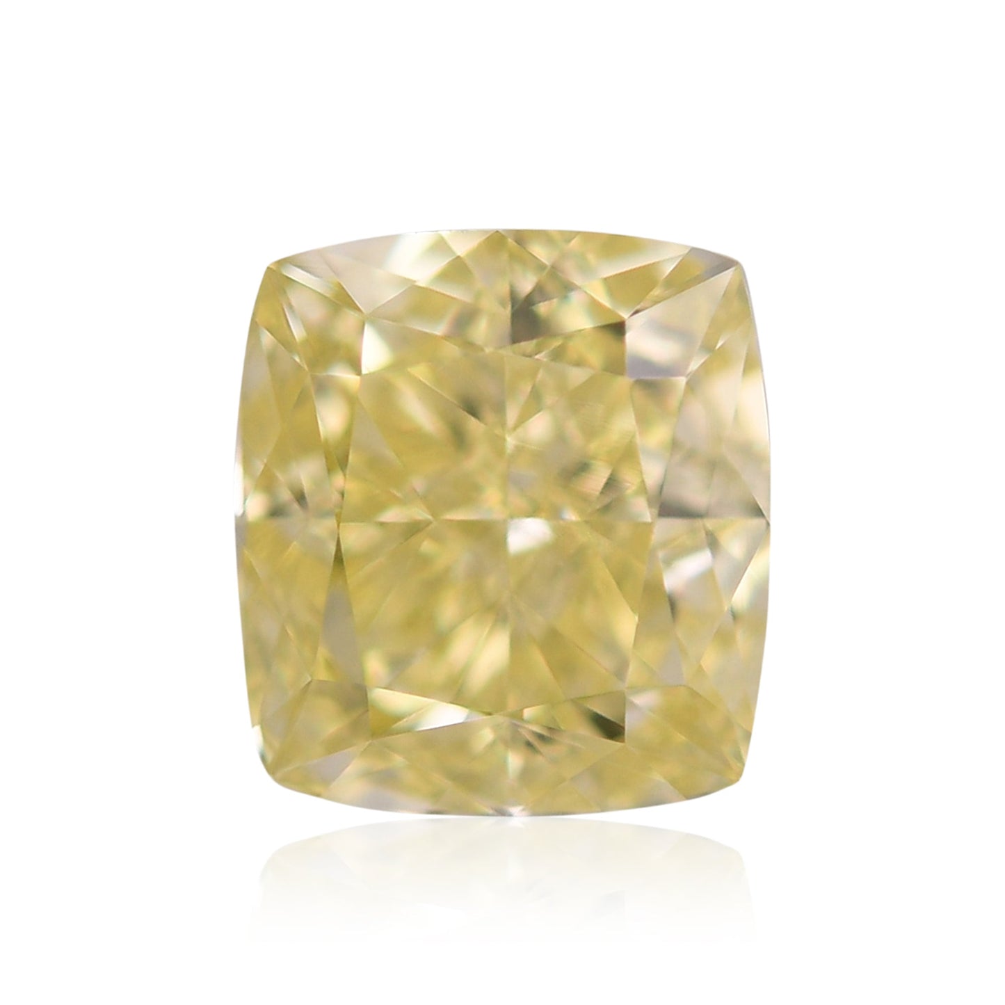 1,11 Karat Fancy Yellow Cushion Diamond VS2 GIA