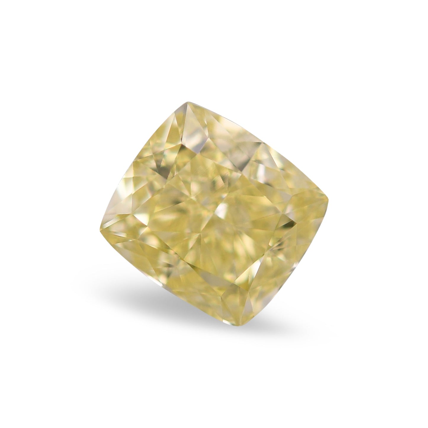 1,11 Karat Fancy Yellow Cushion Diamond VS2 GIA